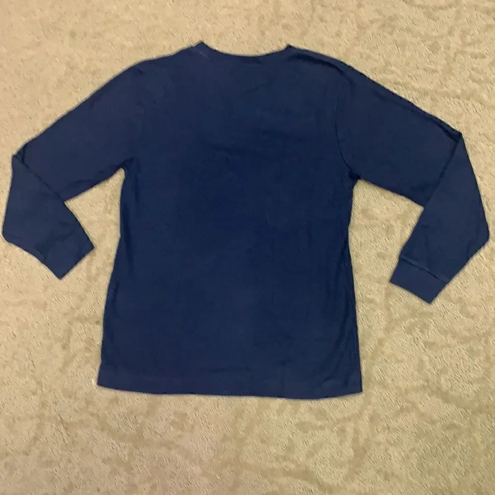 Old Navy Boys Large Ribbed Navy Sports Long-sleeved Shirt
